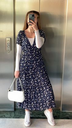 Modest Mormon Outfits, Modest Fashion Summer Outfits, Apolistic Outfits, Modest Church Dress, Modest Exercise Outfits, Long Casual Dress Outfit, Modest Long Skirt Outfits, Cami Dress Outfit Layering, Cool Modest Outfits