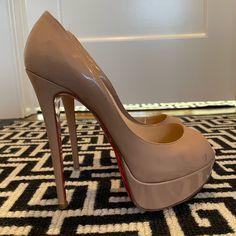 Christian Louboutin Sexy Platforms In Size 36 1/2. Scuff Marks See Photos But Still In Good Shape. Louboutin Shoes, Christian Louboutin Shoes, Shoes Women Heels, Christian Louboutin, Shoes Heels, Size 6, Women Shoes, Heels, Women Shopping