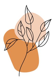 Minimalistic plant illustration with warm and earthy tones. Nika Vitković | Redbubble artist @artbynikav | Tiktok WIP at @artbynikav #stickers #flower #minimalistic #botanical #poster #art #decor # scandi #scandinavian #leaf #lineart #plant #plantlady #branch #earthtones Scandinavian Line Art, Simple Plant Painting Acrylic, Minimalist Flower Painting Acrylic, Minimalist Botanical Art, Line Art Drawings Plants, Aesthetic Leaf Drawing, Abstract Line Art Flower, Minimalist Flower Painting, Minimalistic Line Art