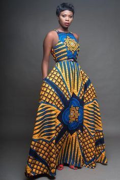 Mode Prints, Style Africain, Dress Sleeve Styles, African Print Dress, African Print Dresses