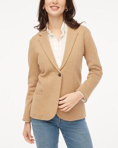 2024 Fall Essentials for Women Over 40 — THE DAILEIGH Blazer For Women, Sweater Blazer, Navy Sweater, Fall Essentials