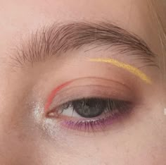 Make Up Ideas Colorful, Make Up Ideas, Fun Makeup, Makeup Eye Looks, Creative Eye Makeup