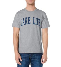 PRICES MAY VARY. Varsity Lake Life apparel and clothing. Vintage Lake Life apparel for men women and kids. Lightweight, Classic fit, Double-needle sleeve and bottom hem Heather Grey Cotton Tops With Letter Print, Casual Athletic Heather Cotton T-shirt, Collegiate Cotton T-shirt With Lettering, Gray Cotton School Spirit T-shirt, Gray Cotton T-shirt For School Spirit, Gray Cotton Tops With Name Print, College Cotton T-shirt With Lettering, Heather Grey Cotton T-shirt With Letter Print, Cotton T-shirt In Athletic Heather With Letter Print