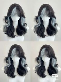 Hairstyle For Wavy Hair, Pretty Hair Cuts, Hair Inspiration Long, Dyed Hair Inspiration, Cosplay Hair, Kawaii Hairstyles, Pretty Hair Color, Hair Up Styles