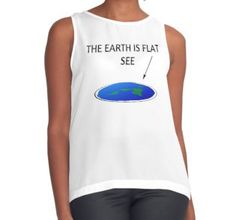 Kontrast Top Earth Is Flat, Athletic Tank Tops