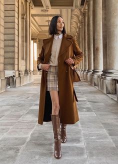 Skirt Outfits Fall, Stylish Skirts, Fall Skirts, Plaid Skirt, Inspiration Mode, Mode Inspiration, Winter Fashion Outfits