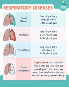 the four stages of respiratory diseases are shown in this graphic diagram