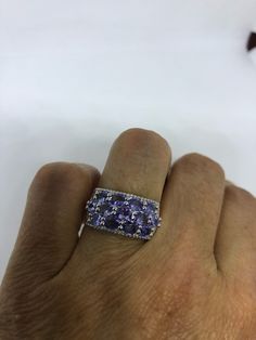 Unusual Deep purple blue Tanzanite Sterling Filigree Setting Handmade size 6 Can be resized, my jeweler uses a laser and charges a $10 -$20 fee. All rings are shipped in a nice gift box. Check out our over a THOUSAND great reviews Engraving is $4 per letter and is not always perfect depending on the piece. It can take a few days if the jeweler is busy. This is payable to Paypal Judithsltd@gmail.com Blue Amethyst Ring With Accent Stones In Sterling Silver, Blue Oval Amethyst Ring In Sterling Silver, Blue Amethyst Ring For Anniversary In Fine Jewelry Style, Blue Amethyst Ring Fine Jewelry Gift, Blue Amethyst Ring Fine Jewelry For Gift, Purple Tanzanite Sapphire Ring As A Gift, Blue Amethyst Ring For Anniversary, Blue Multi-stone Amethyst Ring As Gift, Blue Amethyst Ring In Sterling Silver For Gift