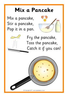 a pancake recipe with instructions to make it