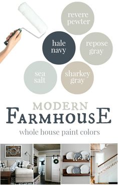 the cover of modern farmhousee, which is featured in an article about paint colors