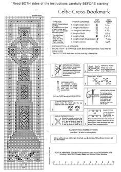 the cross bookmark is shown in black and white, with instructions to make it