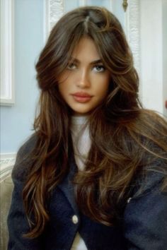 90s Haircuts, Haircut Inspo, Medium Bob, Blowout Hair, 90s Hairstyles, Long Brown Hair