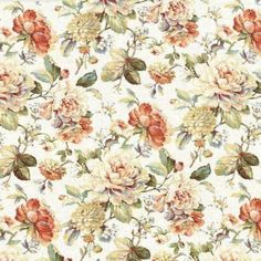 a floral wallpaper with many flowers on it