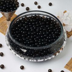 10g | Large Black Nontoxic Jelly Ball Water Bead Vase Fillers Jelly Balls, Centerpiece Filler, Feather Vase, Wedding Party Centerpieces, Parties Decorations, Wedding Vase Centerpieces, Decor Centerpieces, Wedding Vase, Candle Arrangements