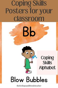 Looking for decor for your office or classroom that also serves as a learning resource? Look no further! These Coping Skills Alphabet posters are a great way to teach your students different calming strategies. Counseling Decor, Counseling Organization, Self Esteem Activities, Calming Strategies, Middle School 6th Grade, Alphabet Posters, 2nd Grade Ela