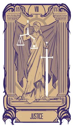 the lady justice tarot card