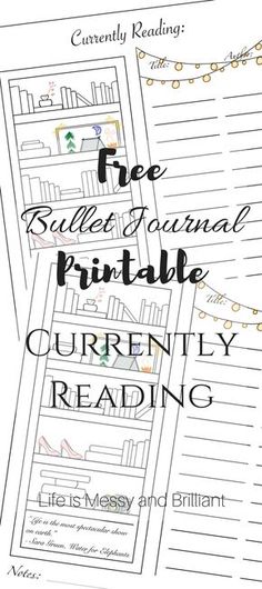 Bujo Book Tracker Printable Free, Free Book Tracker Bookmark, Reading Journal Setup Ideas, Book List Printable Free, Book Journal Ideas Layout Free, Free Reading Tracker Printable, Reading Journal Ideas Layout Printable, Book Journal Free Printable, Book Journal Template Printable