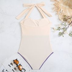 Product detailsName: Women Bathing SuitGender: WomenMaterial: PolyesterCollar: Halter NeckSleeve length: SleevelessPattern: Contrast ColorSize: S/M/L/XLPackage Contents1 x Bodysuit SwimsuitsPromiseIf the product has any quality problems, please feel free to contact us, we will help you solve the problem as quickly as possible.Size Chart: Sleeveless Lined Bodysuit For Poolside, Beige Party Swimwear, Beige Sleeveless Swimwear For Beach Season, Sleeveless Beige Swimwear For Summer, Beige Sleeveless Bodysuit For Beach, Sleeveless Stretch Bodysuit For The Beach, Sleeveless Beige Bodysuit For The Beach, Beige Sleeveless Bodysuit For The Beach, Beige Beachwear Bodysuit For Summer