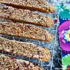 homemade granola bars cooling on a rack