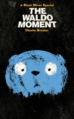 the waldo moment book cover with an image of a blue bear's face