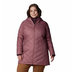 This jacket cuts a sleek profile, but it also packs the perfect amount of insulated warmth. With a water-resistant exterior, thermal-reflective interior, and a fleece-lined hood and collar, it's an essential as soon as temperatures drop. Long Hooded Jacket, City Adventure, Women's Puffer Coats, Plus Size Coat, A Walk In The Woods, Light Rain, Plus Size Outerwear, Walk In The Woods, Chilly Weather