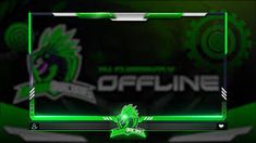 an image of a green neon sign with the word offline on it