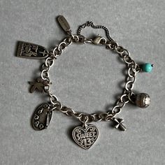 JAMES AVERY Sterling Silver Charm Bracelet Charm Bracelet James Avery, James Avery Theme Bracelet, James Avery Best Friend Charm, James Avery Fishermen Charm, James Avery Valentines Charms, James Avery Charm Bracelet, James Avery Bracelet, James Avery Charms, Pandora Bracelet Charms Ideas