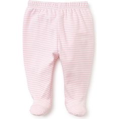 Designed for ultimate comfort against delicate skin, our footed pants are made from the softest Pima cotton. Covered elastic waistband makes dressing and changing a breeze. Please note: there may be a delay of approximately 5 business days for shipping. | Kissy Kissy | | Simple Stripe Footed Pant, Pink (White Pink Stripes, Size Preemie)  |  Maisonette collects the best children’s products from around the world (unlike Zulily, Etsy, The Tot, Farfetch Kids, Childrensalon, Crate and Kids, Kohls, Wa Kissy Kissy, Mini Melissa, Pink And White Stripes, Electronic Gifts, Boy Accessories, Baby Pants, Pink Stripes, Baby Clothing