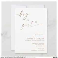 Gender Reveal Invitation | Neutral Gender Reveal | Zazzle Party Stationery, Kids Nursery Decor, Kids Stationery, Free Birthday Invitation Templates, Free Birthday Invitations, All Craft