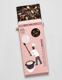 a bar of chocolate with nuts and sprinkles