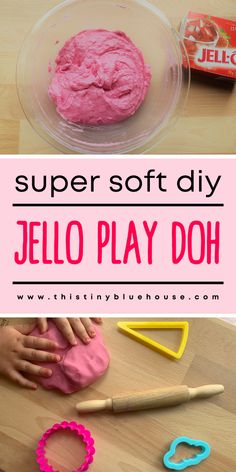 this super softy jello play doh is so fun and easy to make