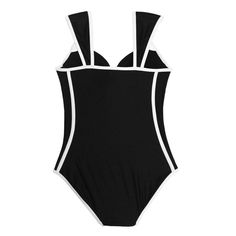 Retro Black White Striped Push Up One Piece Swimsuit Freestyle Swimming Tips, Breaststroke Swimming, Butterfly Swimming, Freestyle Swimming, Retro One Piece Swimsuits, Honeymoon Wear, Swimming Tips, Competitive Swimming, Swimsuit Material