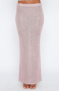 Star Shining Sequin Knit Maxi Skirt Pink | White Fox Boutique US Glamorous Sequined Maxi Skirt For Party Season, Glamorous Sequined Maxi Skirt, Glamorous Full Length Skirt For Night Out, Glamorous Full-length Skirt For Night Out, Glamorous Long Skirt With Sequins, Glamorous Maxi Skirt For Party Season, Glamorous Maxi Skirt For Night Out, Pink Stretch Maxi Skirt For Party, Glamorous Maxi Party Skirt