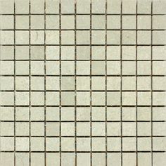 a white tiled wall with brown lines on it