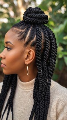 braids hairstyles updo black women Curls Braids Hairstyles, Curls Braids, Enhance Natural Curls