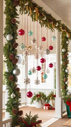 (20+) Facebook Christmas Lights Outdoor Trees, Christmas Stage Decorations, Christmas Entrance, Outdoor Decoration Ideas, Christmas Balloon Decorations, Entrance Decoration, Christmas Porch Decor Ideas, Christmas Stage, Christmas Window Decorations