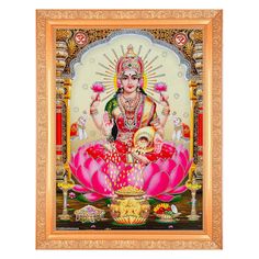 This Exquisitely Made Wall Hanging Gold Artwork Frame With Silver Zari Work Photo Is Perfect For Any Type Of Household And Office Use. Perfection Is Ensured Throughout On All Of Our Products So That The Customers Are Satisfied 100%. Frame Will Be Packed By Taking All International Safety Measures For Complete Protection.  Frame Size Is (14 Inches X 18 Inches) OR (35.56 Cm X 45.72 Cm) With High Quality Photo Print Maa Lakshmi, Gold Artwork, Krishna Book, Best Housewarming Gifts, Zari Work, Quality Photo, Home N Decor