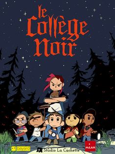 the poster for the movie le college noir, which is written in french and english