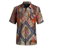 Pre-order 7 Busineess days. Indonesian batik shirts are still in the form of cloth, and the size of the shirt can be adjusted to the size that is most fitting for the buyer. SIZE S Chest Width: 52cm Shirt length: 68 cm Slevee: 25cm Back Width: 43 cm SIZE M Chest Width: 54cm Shirt length: 70 cm Slevee: 26cm Back Width: 45 cm SIZE L Chest Width: 56cm Shirt length: 72 cm Slevee: 27cm Back Width: 47 cm SIZE XL Chest Width: 58cm Shirt length: 74 cm Slevee: 28cm Back Width: 49 cm SIZE XXL Chest Width: 60cm Shirt length: 76 cm Slevee: 29cm Back Width: 51 cm * Can Costum as desired Write down the chest width, the length and height of the shirt, and the length of the sleeve. Bohemian Cotton Shirt With Batik Print, Summer Short-sleeve Shirt With Batik Print, Summer Short Sleeve Shirt With Batik Print, Bohemian Cotton Batik Print Shirt, Traditional Printed Shirt For Vacation, Short Sleeve Patterned Shirt With Batik Print, Casual Short Sleeve Batik Print Shirt, Casual Cotton Shirt With Traditional Patterns, Multicolor Cotton Shirt With Batik Print