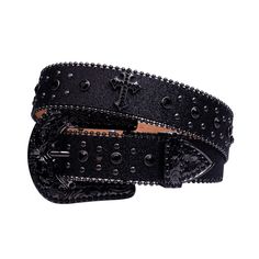 Step up your style game with our Black Rhinestone Cross Belt, a trendy accessory designed for fashion-forward looks. Perfect for adding flair to your ensemble. Diamond Belt, Cross Belt, Western Buckles, Rhinestone Cross, Rhinestone Belt, Belt Jewelry, Black Rhinestone, Trendy Accessories, Yellow And Brown