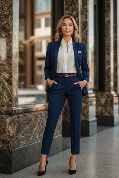 Board Room Outfits For Women, Womens Business Suits Power Dressing, Boardroom Outfits For Women, Ladies Business Attire, Account Executive Fashion, Women’s Business Suits, Professional Outfits Women Business Suit, Formal Uniform For Women, Office Poses Women