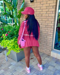 Mini Pleated Skirt Outfit, Stand Collar Dress, Baseball Shorts, Pleated Skirt Outfit, Mini Pleated Skirt, Skirt Two Piece, Embroidered Baseball, Simply Chic, Cute Swag Outfits