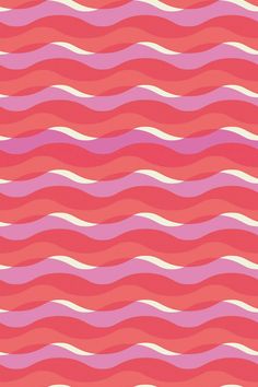 an abstract pink and red background with wavy lines on the bottom half of each wave