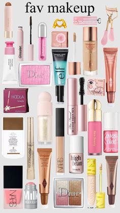 2000 Makeup, Makeup Glossier, Makeup Beauty Room, Preppy Makeup, Preppy Accessories, Dream Makeup, Makeup Order