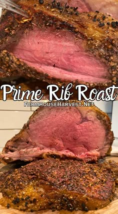 This juicy prime rib roast is seasoned and oven seared for flavor, texture and juiciness! It's the perfect Holiday Roast for any table... Made with simple ingredients and step by step instructions for beginners No Peek Prime Rib Recipe, No Peek Prime Rib, Prime Rib Roast Recipe Ovens, Grilled Prime Rib, Cooking Prime Rib Roast, Best Prime Rib, Pork Rib Roast