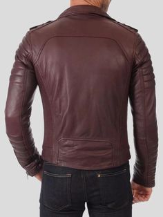 Men’s Dark Brown Leather Motorcycle Jacket Asymmetrical Zip Leather Jacket With Zip Cuffs For Winter, Winter Leather Jacket With Asymmetrical Zip And Zip Cuffs, Brown Biker Jacket For Formal Winter Wear, Fitted Biker Jacket With Zip Cuffs For Fall, Fitted Leather Jacket With Zip Cuffs For Fall, Brown Leather Jacket With Zip Cuffs For Fall, Winter Leather Biker Jacket With Asymmetrical Zip, Burgundy Leather Jacket With Zipper For Winter, Leather Biker Jacket With Zip Cuffs For Business