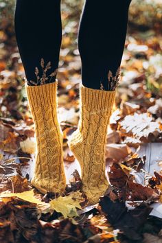 These yellow socks are so comfortable you'll want to wear them all year long.  Our hand knit women wool socks provide a higher quality of craftsmanship, which means you can enjoy them year round, year after year. Never again will you leave the comfort of your warm bed to be awoken by an ice cold floor beneath your feet.  Cuddling up with a blanket in front of the television will no longer be a choice of warm feet or warm shoulders. You'll no longer need a space heater beneath the desk in your fr Cozy Chunky Knit Socks With Round Toe, Cozy Knitted Socks For Fall, Cozy Chunky Knit Socks, Cozy Hand Knitted Socks For Fall, Comfortable Knitted Socks For Fall, Comfortable Yellow Winter Socks, Handmade Casual Socks For Fall, Handmade Cozy Socks For Fall, Womens Wool Socks