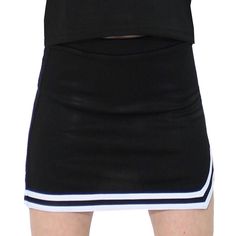 PRICES MAY VARY. 100% Polyester. Sizes run small, please choose size according to size measurements. 1.2 inch braid, A-line, zipper on skirt side Double V notch on bottom with three-color trim Durable, easy to care for material, providing flexibility and freedom of movement. Perfect for cheerleading games and practice  Size XSC: Waist: 18.90”; Length: 10.63” Size SC: Waist: 20.47”; Length: 11.81” Size MC: Waist: 22.05”; Length: 12.99” Size LC: Waist: 23.62”; Length: 14.17” This double V notch A- School Mini Skirt With Lining, Sporty Mini Skort With Lined Skirt, Sporty Mini Length Skort With Lined Skirt, Sporty Lined Mini Skort, School Uniform Tennis Skirt In Mini Length, Stretch Mini Skirt For School, Stretch Short Skirt For School, Stretch Lined Tennis Skirt For School, Stretch Lined Skort For School