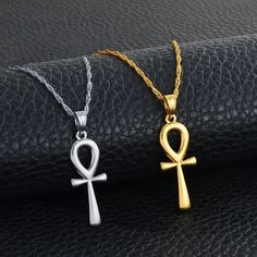 Elevate your heritage with our Egyptian Ankh Cross Necklace. Show your pride, support your country & wear your pendant with passion. Buy now! Egyptian Cross, Military Jewelry, Egyptian Ankh, Symbol Of Life, Ankh Necklace, Ankh Cross, Gold Cross Necklace, Jewelry For Men, Engraved Jewelry