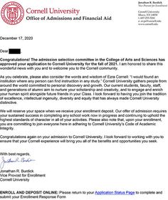 an official letter from the university of california requesting that it is not available for students to attend